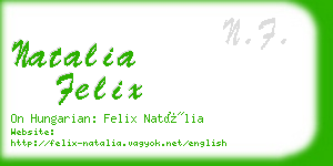 natalia felix business card